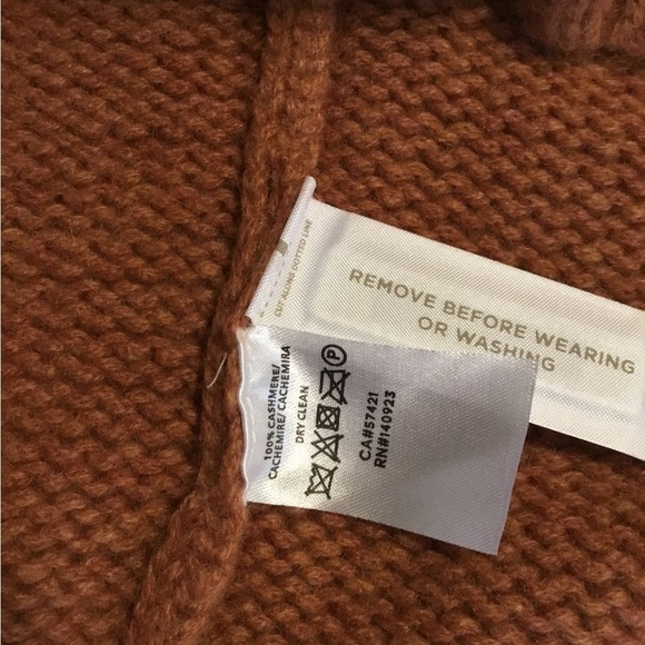 LOU &GREY 100%cashmere rusty color soft sweater SM NWT - Picture 8 of 8